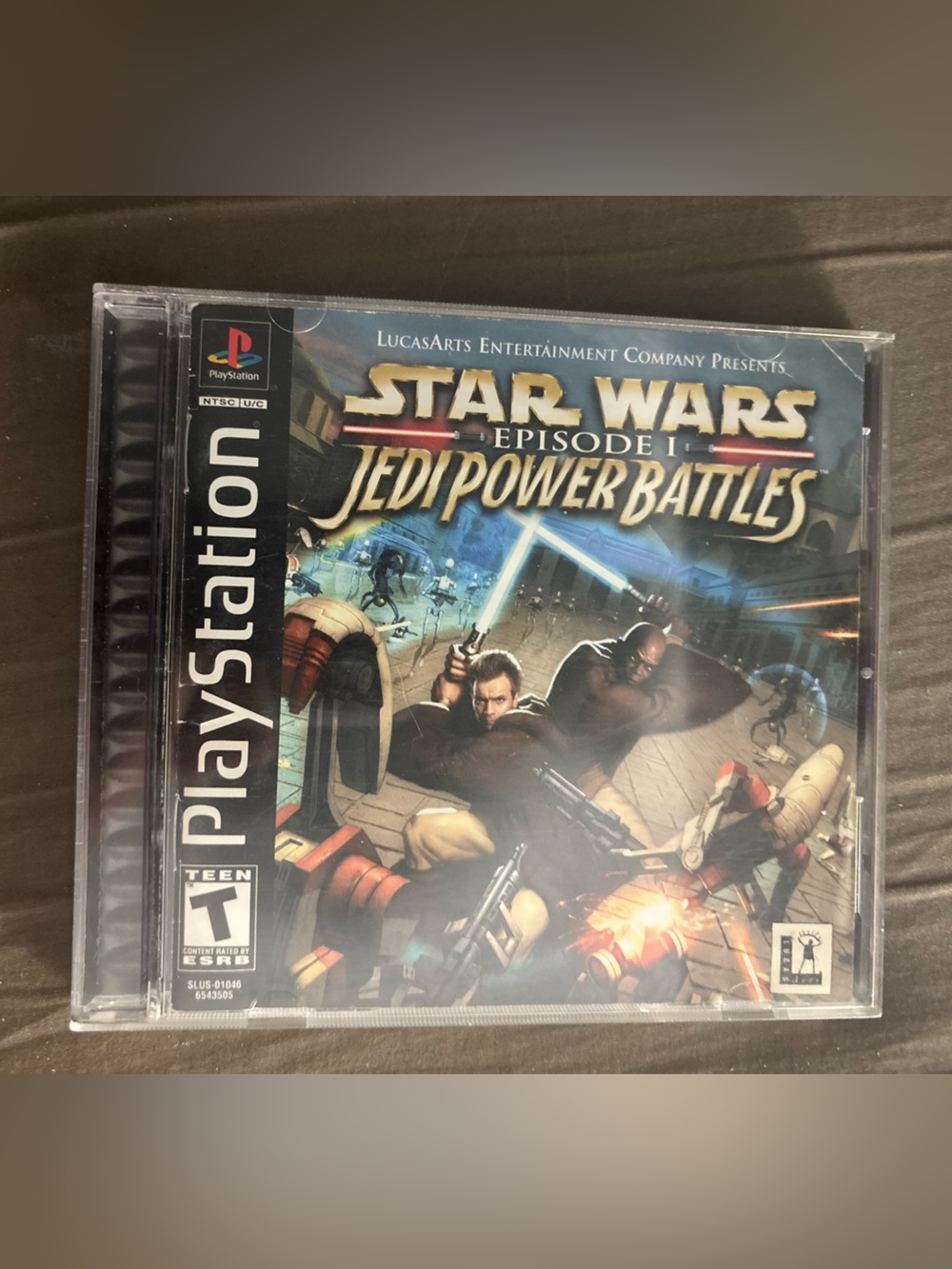 LucasArts Star Wars Episode I: Jedi Power Battles PS1 NTSC-U/C w/ Manual T 2000